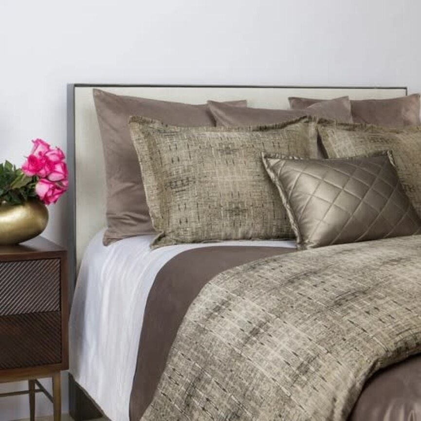 AG Matrix Duvet Set Walnut/Taupe