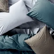 Organic Crinkled Percale Sheet Set