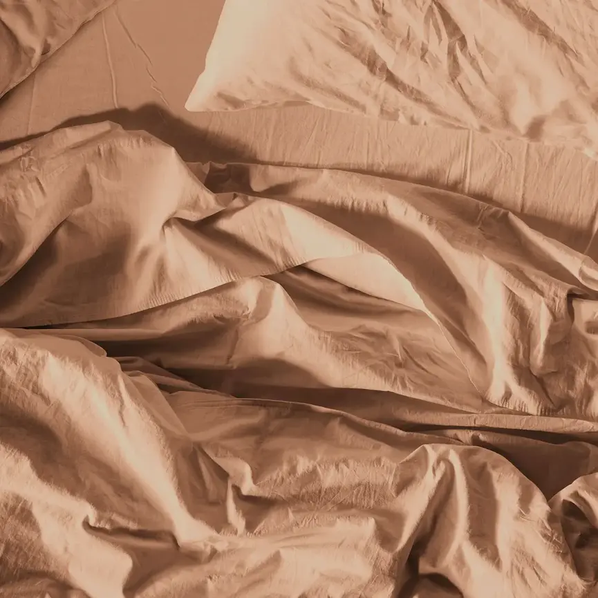 Organic Crinkled Percale Pillow Cases