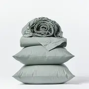 Organic Crinkled Percale Pillow Cases