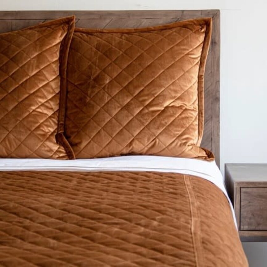AG Velvet Coverlet & Sham Set