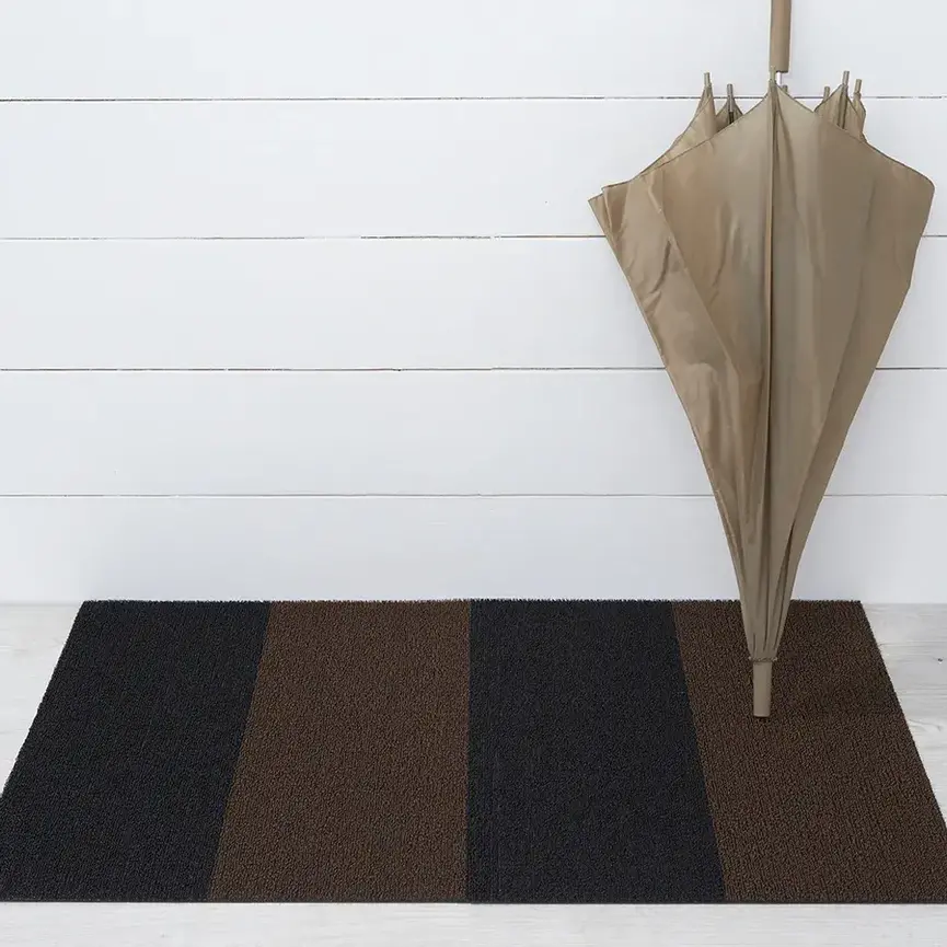 Chilewich Duo Stripe Shag Mat
