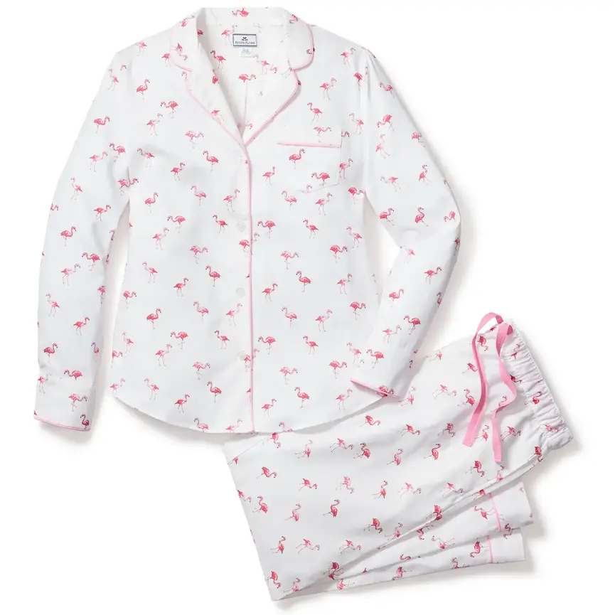 Petite Plume Women's Twill Pajama Set