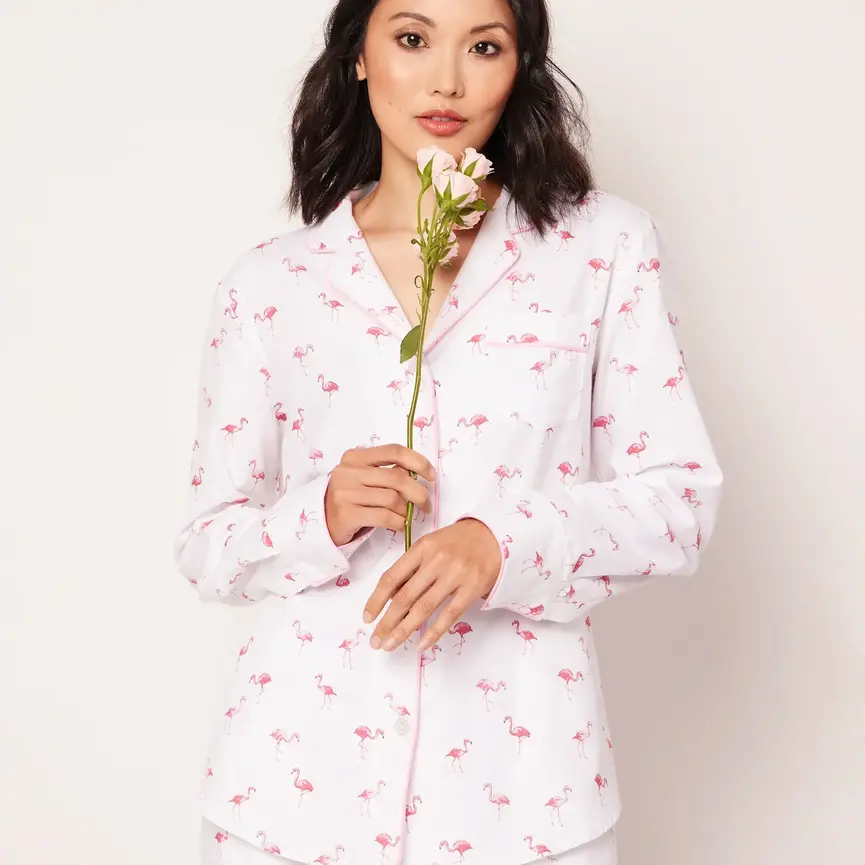 Petite Plume Women's Twill Pajama Set