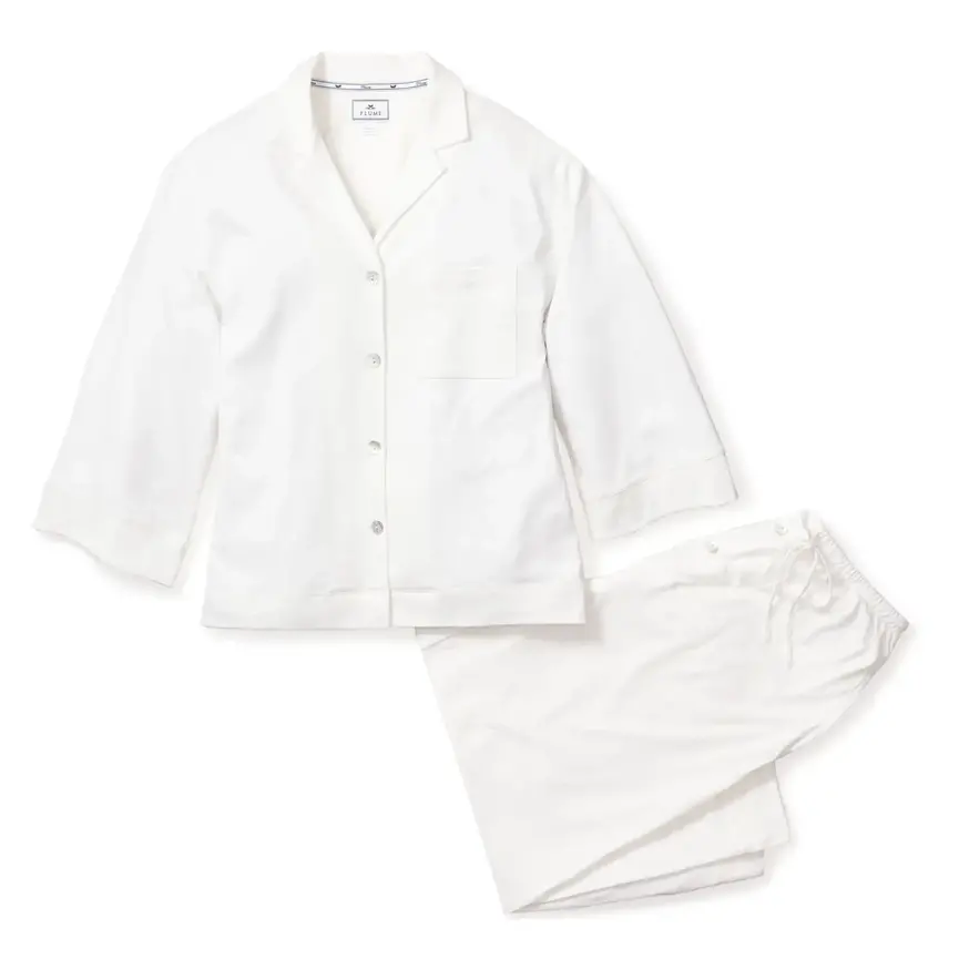 The Olivia Wide Leg Pima Pajama Set