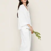 The Olivia Wide Leg Pima Pajama Set