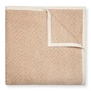 Chappywrap Harborview Herringbone Tan Blanket- Family Size