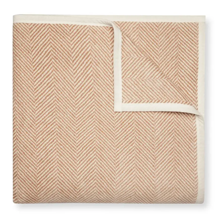 Chappywrap Harborview Herringbone Tan Blanket- Family Size