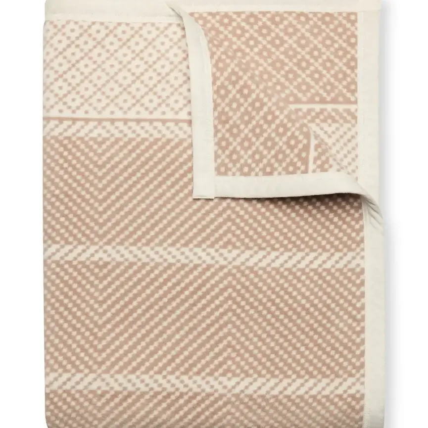 Old Port Herringbone Tan Blanket Original 60 x 80