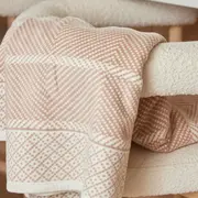 Old Port Herringbone Tan Blanket Original 60 x 80