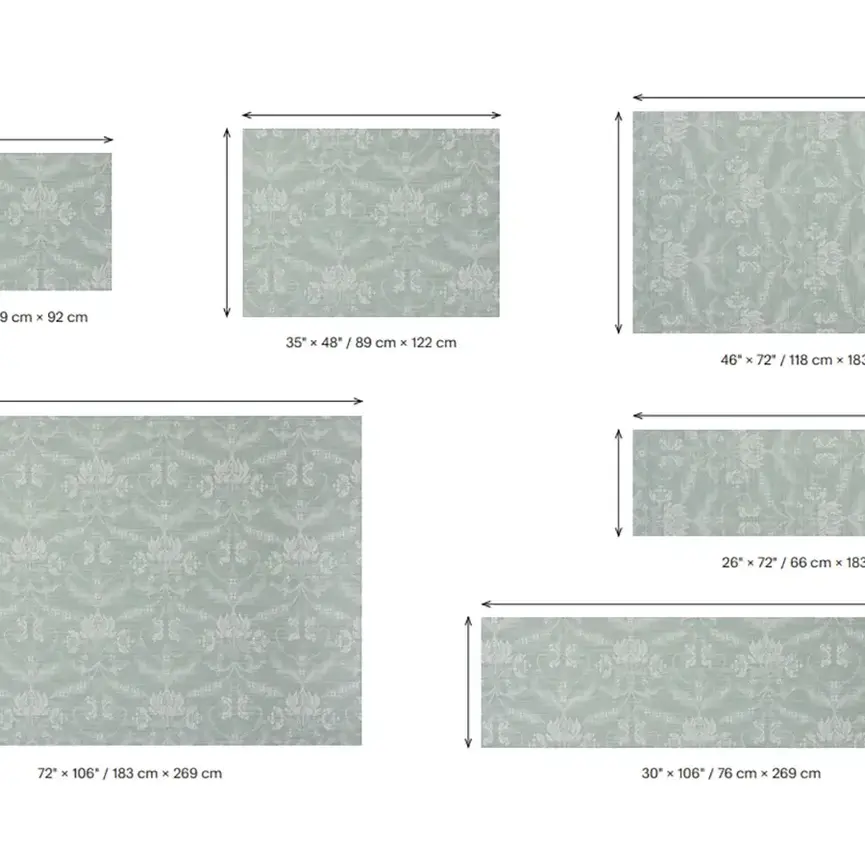 Martha Stewart Damask Woven Floormat