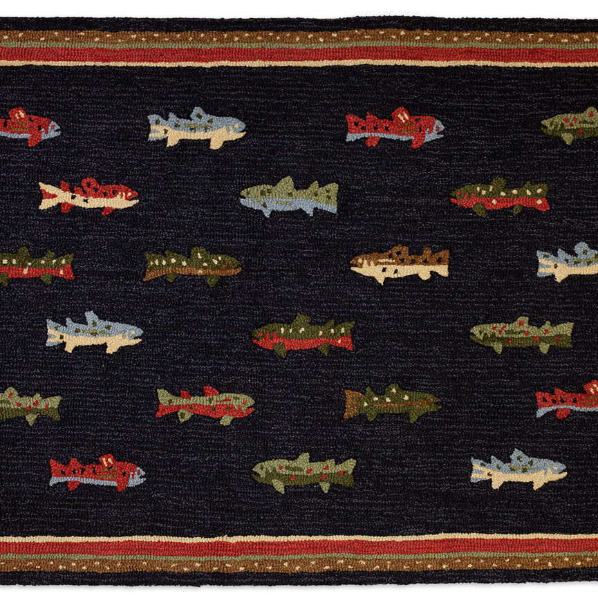 River Fish Rug