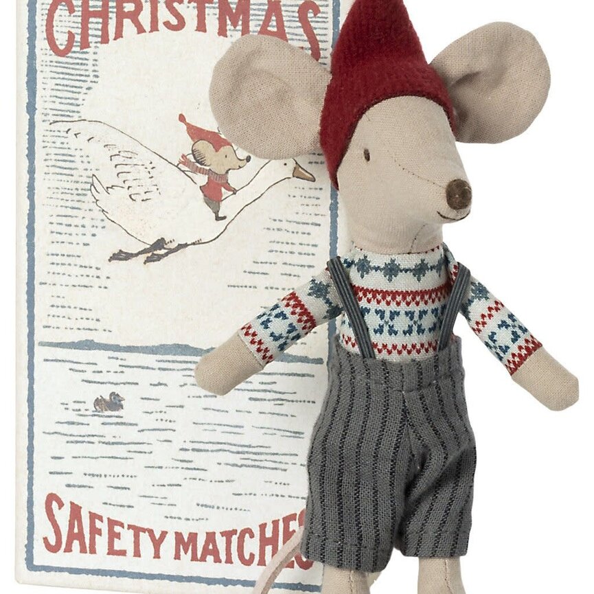Christmas Mouse in Matchbox
