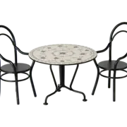 Dining Table Set w. 2 chairs, Miniature