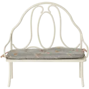 Vintage Bench, Miniature- Off White