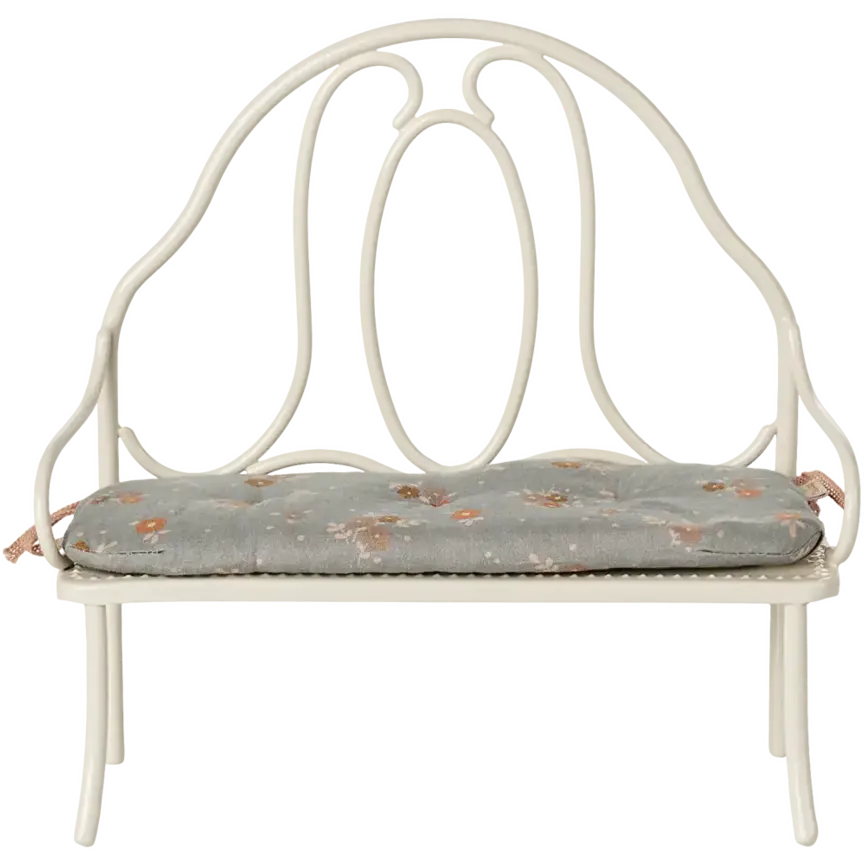 Vintage Bench, Miniature- Off White