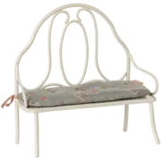 Vintage Bench, Miniature- Off White