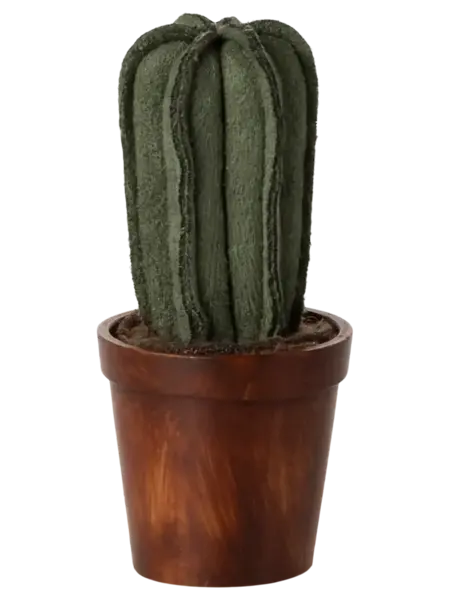 Flower Pot with Cactus, Miniature