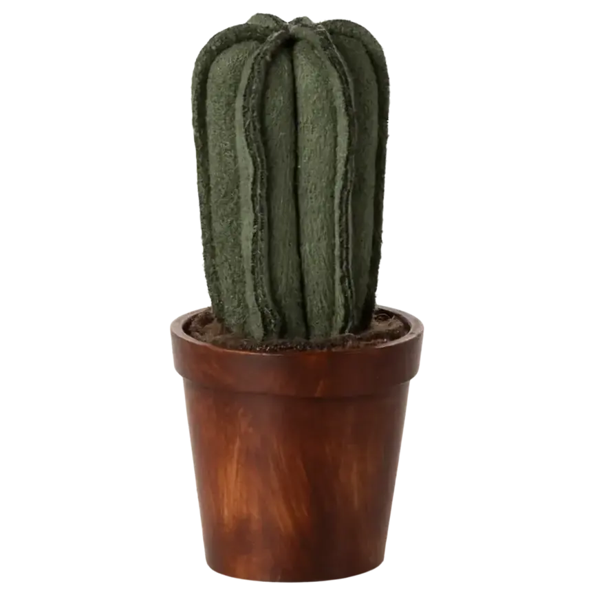 Flower Pot with Cactus, Miniature