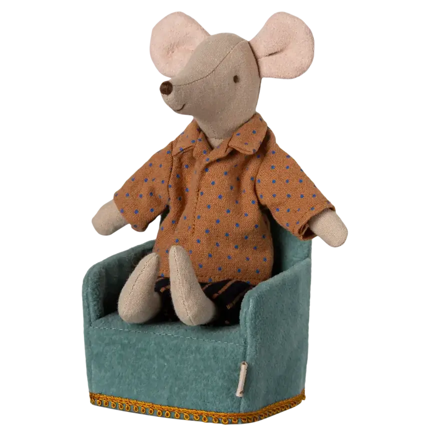 Maileg Folding Chair, Mouse- Mint