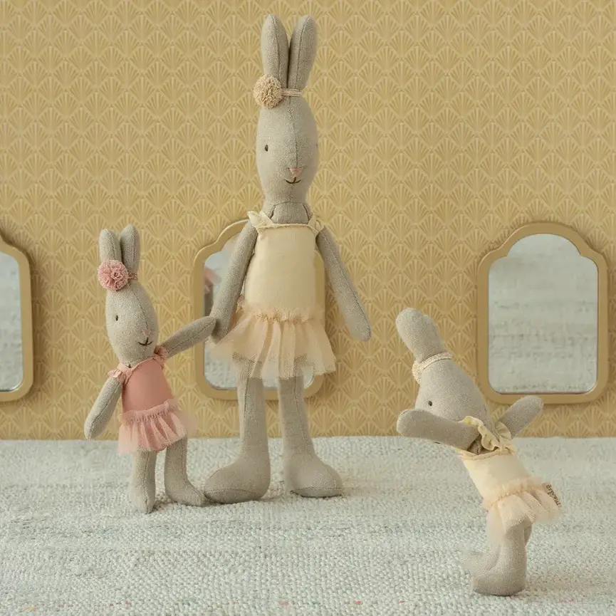 Maileg Rabbit Micro ballet suit and skirt- Cream