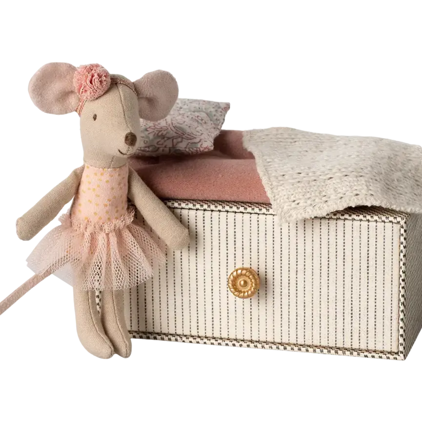 Maileg Dance Mouse in Daybed, Little Sister