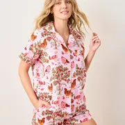 Print Fresh Hen House Short Set Pajamas