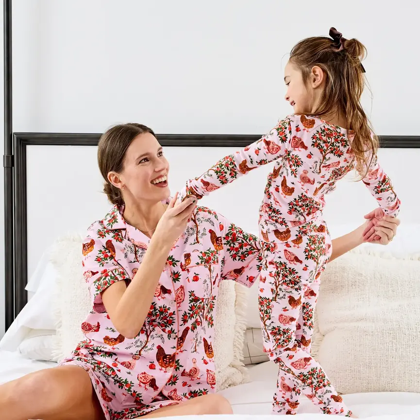 Print Fresh Hen House Short Set Pajamas