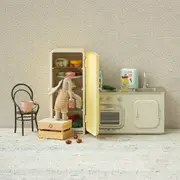 Maileg Miniature Fridge, Yellow