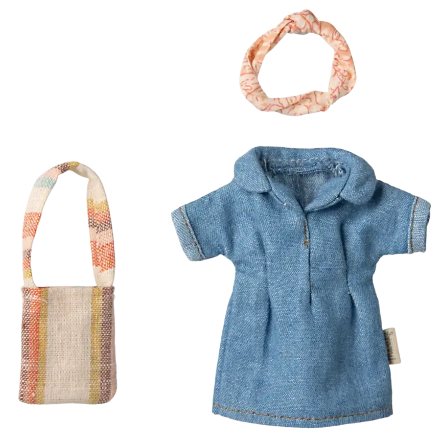 Maileg Denim Dress and Bag