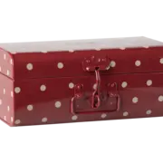 Storage suitcase, Small-Red With Dots