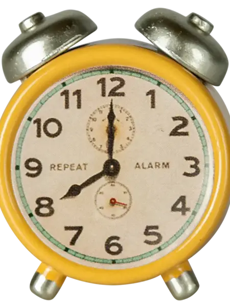 Alarm clock, Mouse - Yellow