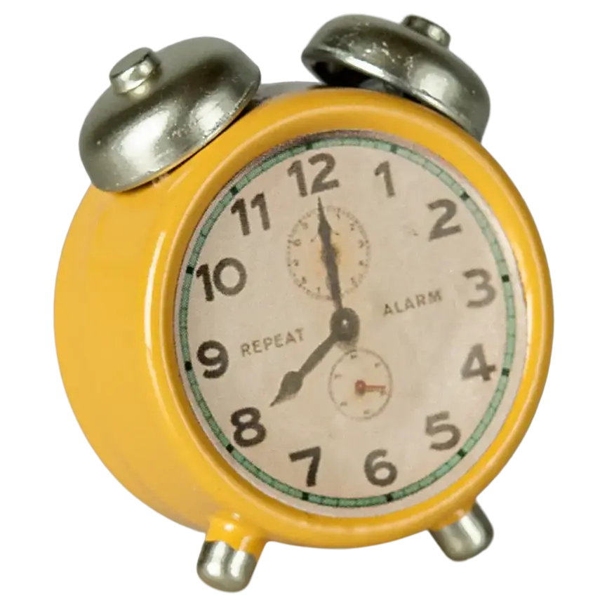Alarm clock, Mouse - Yellow