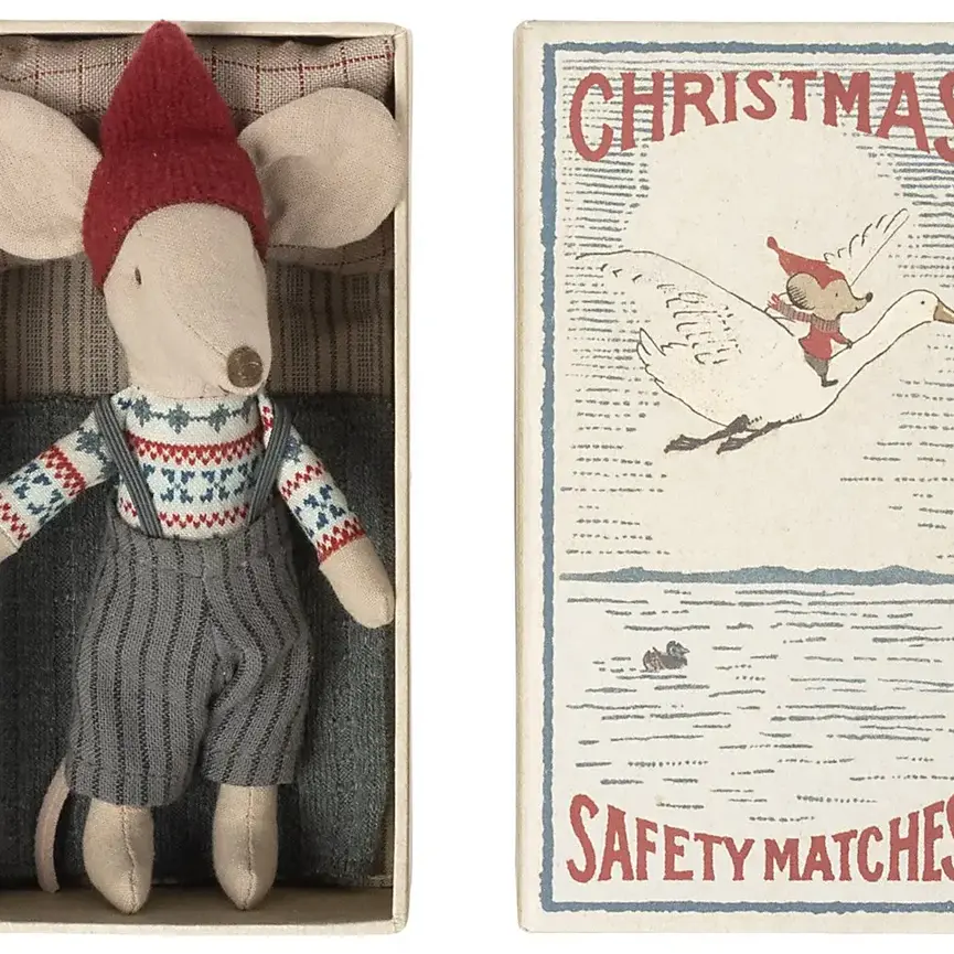 Christmas Mouse in Matchbox