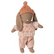 Maileg Winter Bunny Brown Rose