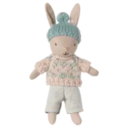 Maileg Winter Rabbit Sand Mint