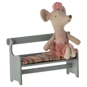 Maileg Bench, Mouse- Vintage Off White