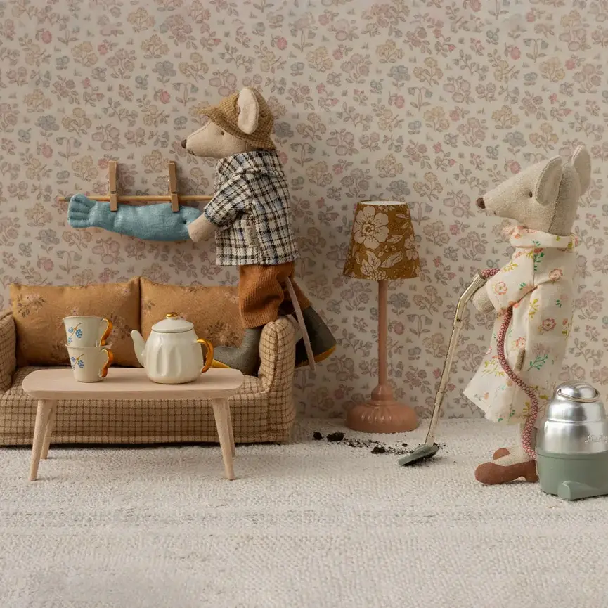 Maileg Coffee table, Mouse- Nature