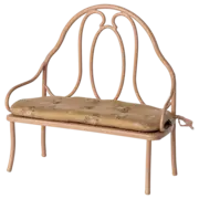 Maileg Vintage bench, Mini- Dark Powder