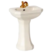 Maileg Bathroom Sink, Mouse- Off White