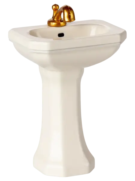 Maileg Bathroom Sink, Mouse- Off White