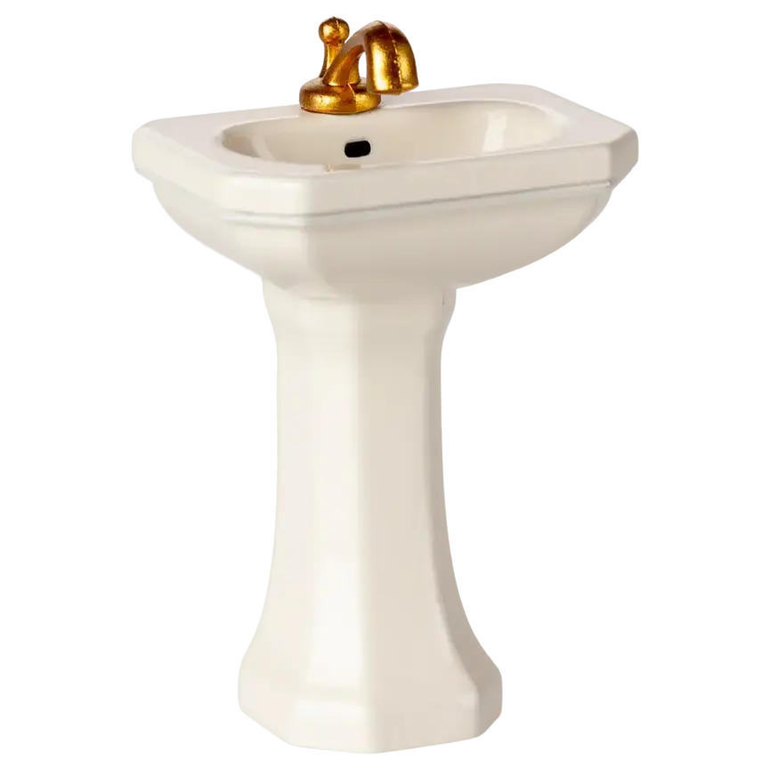 Maileg Bathroom Sink, Mouse- Off White