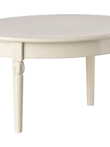 Vintage Dining Table, Mouse- Off White