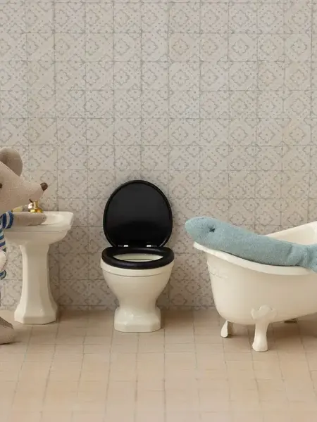 Maileg WC, Mouse- Off White