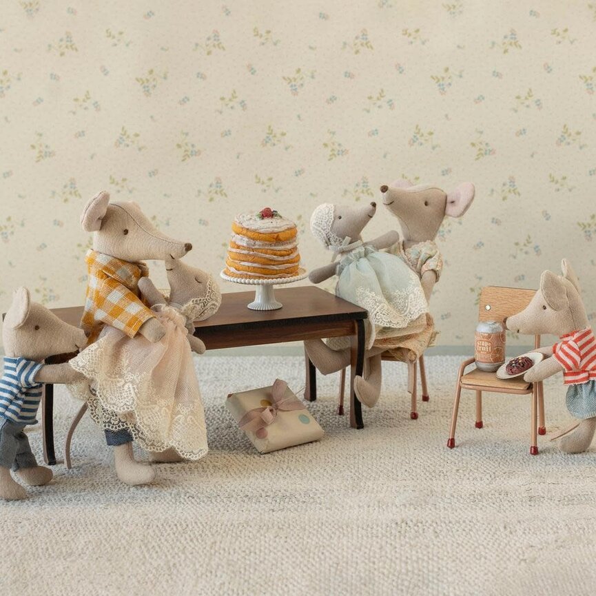 Maileg Long Dining Table, Mouse