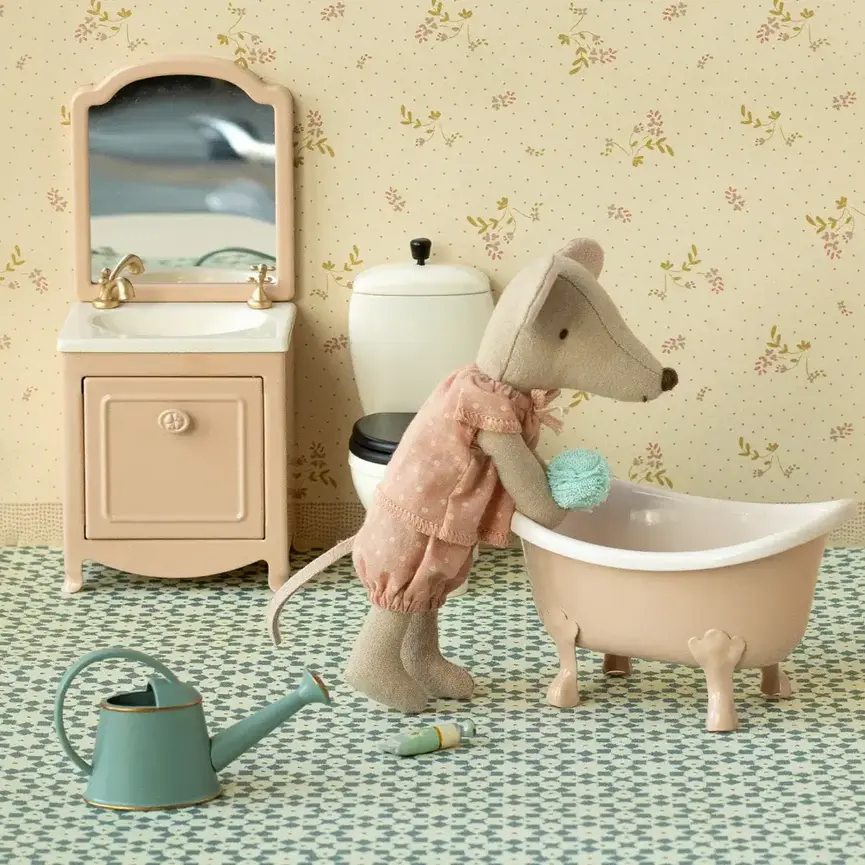 Maileg Bathtub, Mouse- Rose