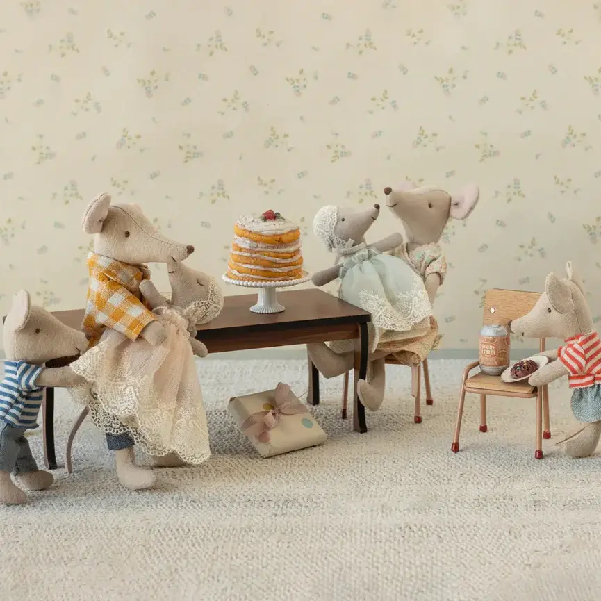 Maileg Baby Mouse in gown