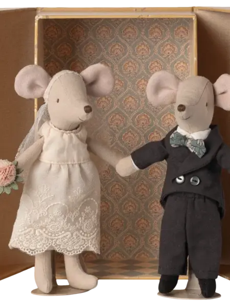 Maileg Wedding Mice Couple in box, Mum and Dad