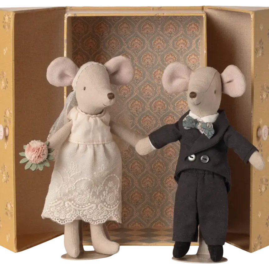 Maileg Wedding Mice Couple in box, Mum and Dad