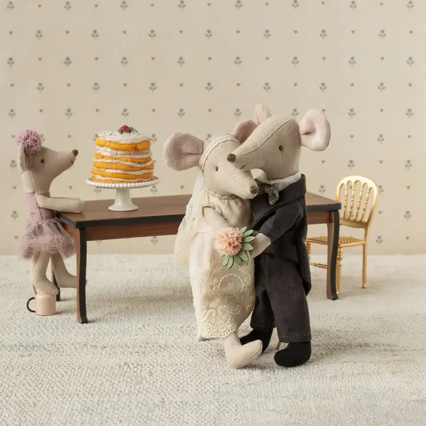 Maileg Wedding Mice Couple in box, Mum and Dad